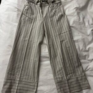 Banana Republic Beige Striped Pants